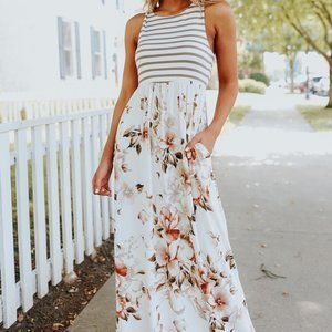 NEW - "Summer Nights" Floral Maxi Dress
